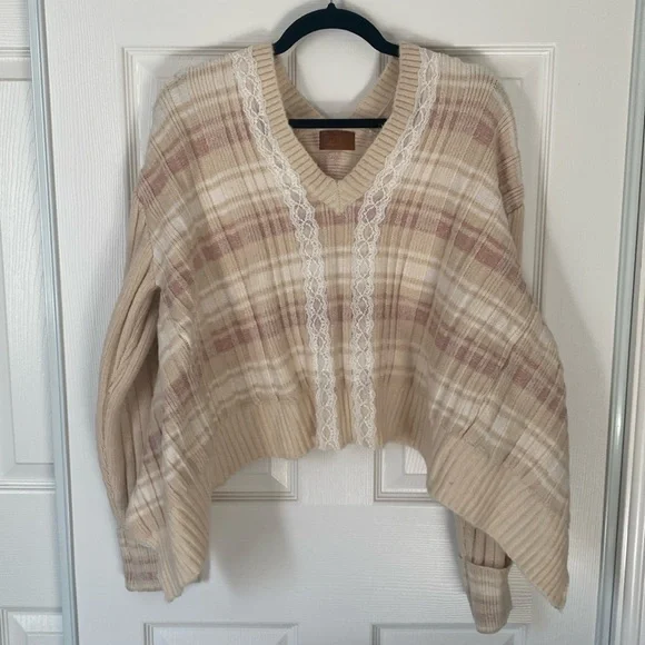 POL Oversized Stripe Long Sleeve Sweater - Picture 2 of 6